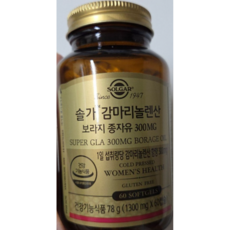 솔가 감마리놀렌산 보라지 종자유, 1개, 78g
