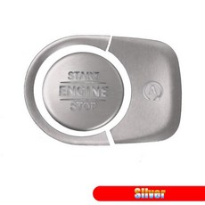 자동차 엔진 시작정지 버튼 링 트림 커버 메르세데스 벤츠용 벤츠 G GLE GLS 클래스 W463 W464 W167 V167 AMG GLE53 X167 용 액세서리, Silver, Silver, 1개