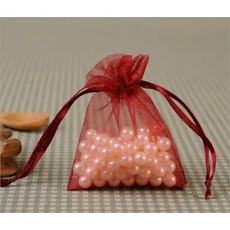 흰색 보석 선물 포장 오간자 가방 웨딩 크리스마스 드로스트링 파우치 10x15cm 200 개, 01 10x15cm-200pcs, 18 Wine red