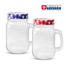 아이스드링크자 500ml / 유리병 / 유리컵, 01 아이스드링크자 500ml - 레드체크, 1개