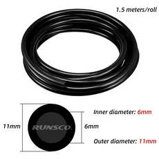 블루/레드/블랙 내경 3mm 8mm 자동차 진공 실리콘 호스 레이싱 인터쿨러 라인 파이프 튜브 1.5 미터