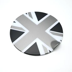 호환 플라스틱 차량 연료 탱크 캡 커버 스티커 미니 쿠퍼 원 해치백 R50 1.5T 차량 스타일링 장식 차량, 06 Carbon fiber pattern, 01 China Mainland