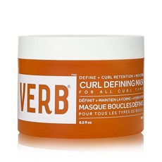 VERB Curl Defining 마스크 192.2ml(6.2온스) - 컬 데피니션 + 리텐션 - 보습 + 곱슬머리 감소 - 비건 파라벤 또는 유해한 황산염 없음, 192.2ml, 1