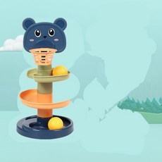 유아 공놀이 장난감 스파이럴 타워 홈인테리어 놀이 소품, 3개의 공으로 3층 회전 +