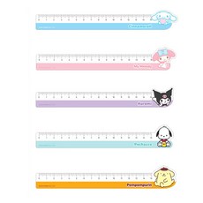 1000 산리오 캐릭터즈 페이스 사출자 15cm 자 새학기준비물, 1개, 포차코