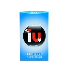 IU 愛接觸 保險套 顆粒型 12入, 1套, 12個裝