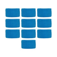 유즈펫 반려동물 자가접착 일회용 붕대형 강아지 신발 10개, 1세트, 라이트블루