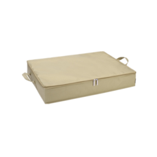 SKANDSALO 침대밑 소파밑 수납장 패브릭 틈새 커버 리빙박스 명품가방보관 모자보관함 정리함 바스켓, 카키색_작은 60*45*10cm, 1개
