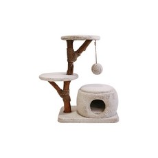 【喵吉】Doter 寵愛物語 微光森林癒貓跳台(CT119) 梨木貓跳台 絨布貓跳台 草繩貓跳台, CT119微光森林癒貓跳台, 1個