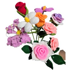 [인테리어 소품] 뜨개꽃, 6번, 1개