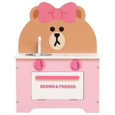 KiKimmy 木製兒童廚房玩具, 熊美款, 1組