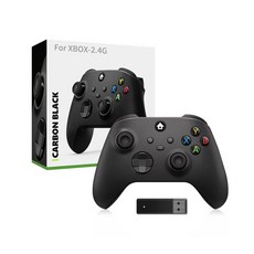 XBOX-2.4G無線遊戲手柄，紅色，震動反饋，人體工學設計, 2.4G無線手柄[磨砂黑]