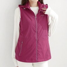 김영주스포츠 여성 스판후드조끼 봄 여름 가을 골프 트래킹 산책 데일리베스트 KRWV8017