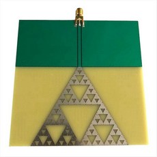 RF UWB 안테나 RF 앰프 프랙탈 안테나 아트 안테나 SMA, 01 Green  Yellow, 녹색 및 노란색