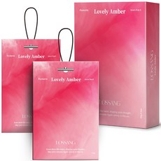 로쌩 퍼퓸 샤쉐 명품 차량용 방향제 걸이형, 러블리 엠버, 1세트