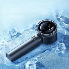 手持風扇 隨身風扇 暴力風扇 快速製冷 桌面風扇 迷你風扇 可調節製冷風扇 USB小風扇 降溫神器 掌上風扇 50檔颶風 30h續航 USB充電風扇, 鈦金黑, 30h續航款