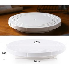 造研所 蛋糕裝飾轉台 防滑紋路 直徑27x高4公分 承重50公斤, 1個