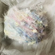 50g 정원 시리즈 손 혼합 뜨개질 녹색 꽃 스레드 수제 크로 셰 스틱 바늘 짠 가방 헤어 루프 선물 장식, 02 50g Pink