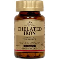 SOLGAR 螯合鐵錠, 100顆, 1罐