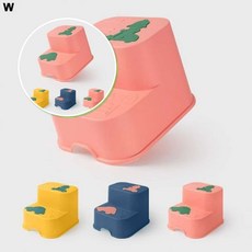 쌍문상회 귀여운 유아발판 2단발디딤대 다용도발판 욕실 2단 발디딤대 발판 논슬립발판 3COLOR 유아발디딤대 욕실발디딤대 어린이발디딤대 40872EA, 핑크