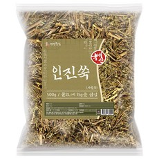 건강중심 국산 인진쑥 사철쑥, 500g, 1개