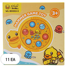 비앤씨 유아용 비덕 두더지게임, 혼합색상, 11세트