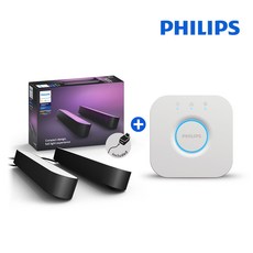 [ PHILIPS 코리아 공식판매점 ] 필립스 휴 플레이 라이트바 더블팩 + 브릿지 세트