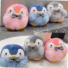 귀염 뽀짝 깜찍 나비 넥타이 팽귄 가방, 블루