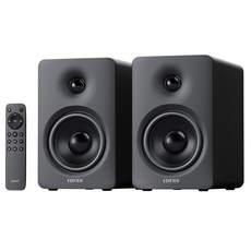 에디파이어 컴팩트 액티브 2.0 HDMI eARC USB-C AUX 블루투스6.0 서브우퍼 100W RMS출력 LDAC 코덱 TV연결가능 고해상도오디오스피커 리모컨 포함, 블랙, M90