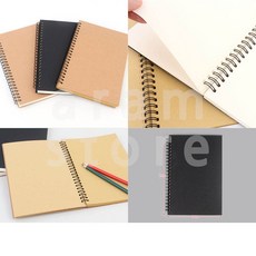 아람커머스 드로잉 북 무지 그림 스케치 노트 초등학생노트, 3. 블랙+화이트