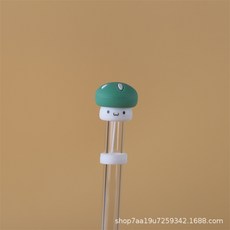 스탠리호환 빨대 뚜껑 마개 실리콘 스트로 캡 악세사리 텀블러용 다용도, 1개, J_그린