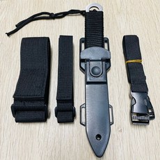 潛鯨 漁獵 直刀 漁獵刀 魚獵刀 打魚刀 直刀 尖頭 打魚 魚獵 活蒂 自由潛水 潛水刀 雙面刃, 銀直刀+彈力魔鬼氈