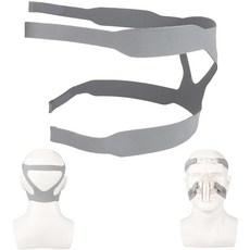 VINLINSKY 범용 환풍기용 CPAP 페이스 풀 액세서리 마스크 교체 용품 헤드기어, 회색., 1 PCS
