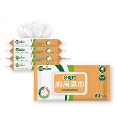 Chuen Sern 妙魔粒(去油汙) 廚房清潔濕巾 6包/組, 1個