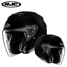 홍진헬멧 HJC i31 선바이저 오픈페이스 헬멧, 유광블랙
