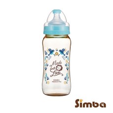 Simba 小獅王辛巴 桃樂絲PPSU, 寬口葫蘆大奶瓶360ml-天藍, 1個