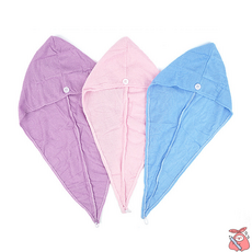 헤어밴드 머리수건/헤어타올 목욕 샤워 세안 캡 산호양털, 헤어밴드 머리수건 퍼플, 1개, 퍼플