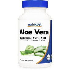nutricost 蘆薈無麩質膠囊, 120顆, 1罐