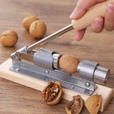 수동 견과류 까기 핸드 금속 주방 호두까기 도구 가정용 분쇄기 손잡이 크래커 목재 집게, 호두까기-스탠딩형