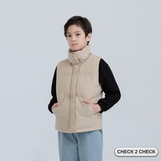 Check2Check 兒童羽絨棉背心，立領保暖背心外套，男女童適用【CBK0024201】