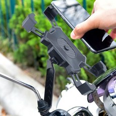 휴대폰 오토바이 백미러 거치대 마운트 배달 내비게이 lov+7626fV