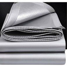 PE 두꺼운 은색 단열 차양 야외 코팅 양면 녹색 방수 커버 쉐드, 2x1m, thin 110g 2