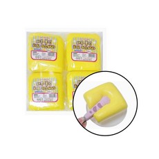 [한스지몰] 말랑말랑 퐁신퐁신 치즈카스테라 모양 스퀴시, 1개, 100g, 노랑
