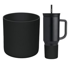 아마존평점4.5+ 미국출고 150373 BKBY Owala 오와라 680.4g(24온스)/1.18L(40온스) 및 Brumate Era 1.2L(40온스) 텀블러와 호환되는 실, 블랙