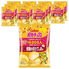 Calbee 卡樂比 洋芋片 感謝帆立貝鹽味, 12個, 53g