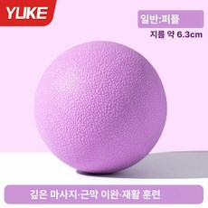 마사지볼 지압볼 어깨 필라테스 폼롤러 마사지 요가매트, 퍼플 TPE, 기본 모델명/품번