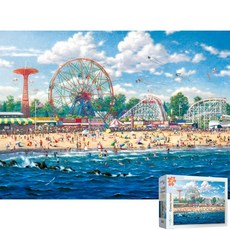 퍼즐피플 일러스트 풍경 1000피스 직소퍼즐, 1개, 코니 아일랜드 킨케이드 500피스, 500피스