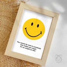 굿마켓 스마일 포스터 액자, 1스마일-스마일페이스, 1스마일-스마일페이스