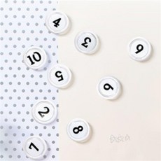 원형숫자 마그피아자석 숫자자석 숫자공부, 11～20