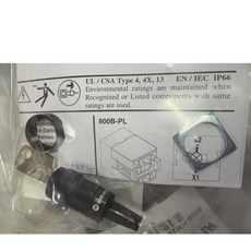Allen Bradley 800B 系列 2 位選擇開關頭 16mm 開孔, 1個